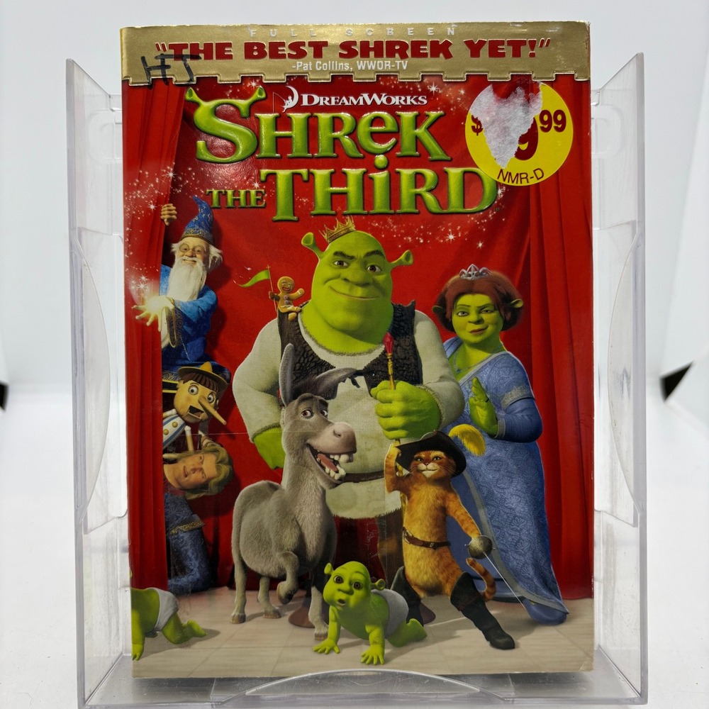 DreamWorks Shrek the Third DVD Full Screen with Slipcover Animated Movie